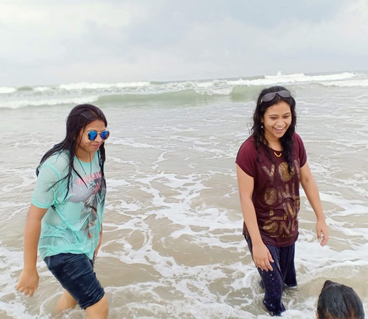 People at Tarkarli Beach