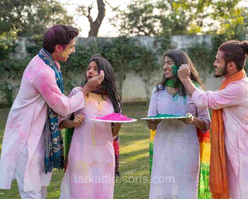 Tarkarli Beach resort holi celebration